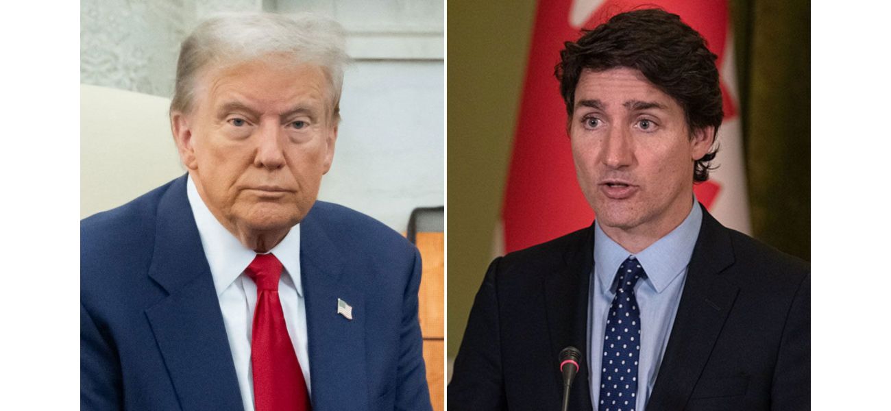 Trump and Canadian PM Justin Trudeau dining together at Mar-a-Lago.