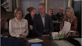 Leanne is shocked by a revelation about Les' death at the abattoir, as seen in a Corrie sneak peek.