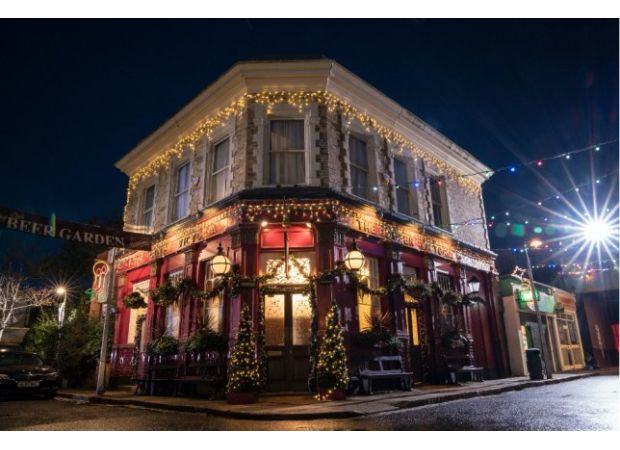 EastEnders has announced a playful holiday calendar featuring the male characters of Walford in various poses.