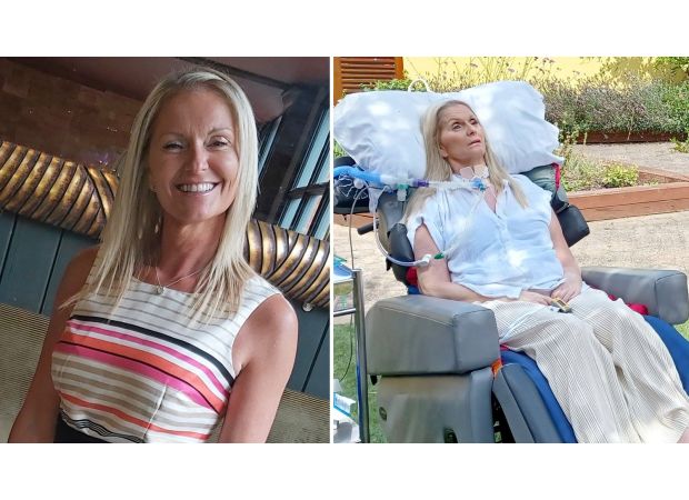 Mother left unable to physically show affection or express love to her son due to being paralyzed in a car accident.