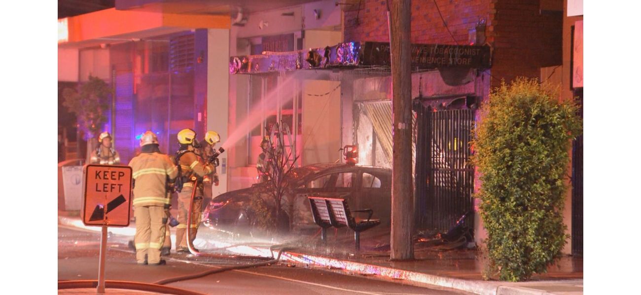 A tobacco shop in Melbourne's north was destroyed in a suspicious fire.