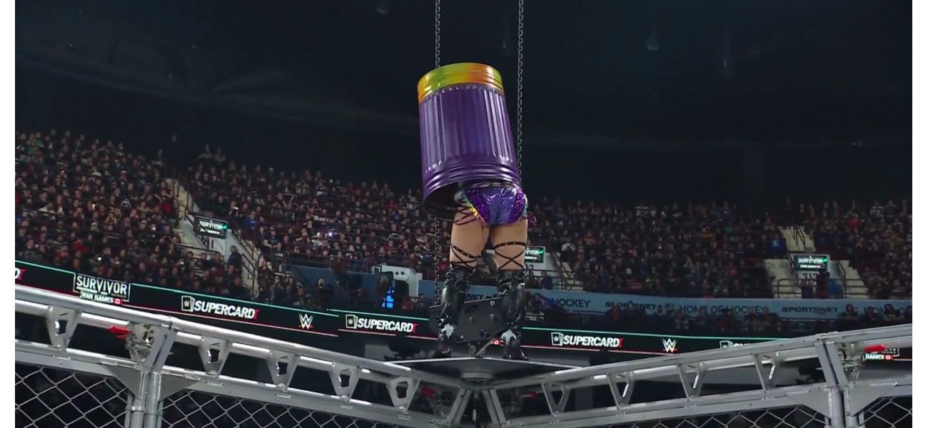 WWE fans are scared after a wrestler performed a dangerous 'blind' jump off a tall cage.