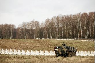 Nato is getting ready for battle by investing £2 billion in a defensive barrier on the Russian border.