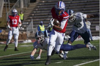 Cherry Creek easily defeats Valor Christian, securing their spot in the Class 5A championship game for the seventh year in a row.