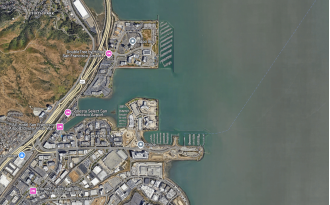 A group of 18 people were saved after their boat overturned in the waters of South San Francisco Bay.