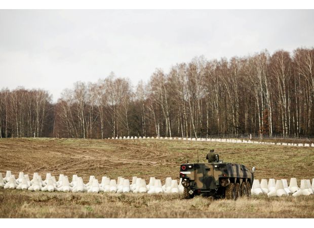 Nato is getting ready for battle by investing £2 billion in a defensive barrier on the Russian border.