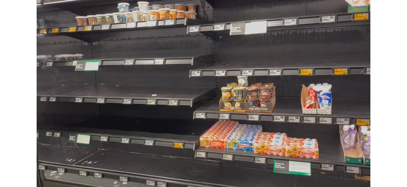 Woolworths stores have limited stock due to worker strikes and distribution centers shutting down.