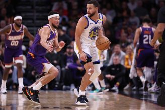 Suns dominate first half, sending Warriors to fourth consecutive loss.