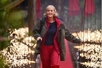 Celebrity loses significant amount of weight in short time at camp.