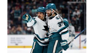 Sharks sweep Kraken with strong second period in home-and-home series.