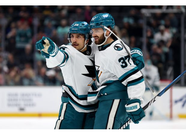 Sharks sweep Kraken with strong second period in home-and-home series.