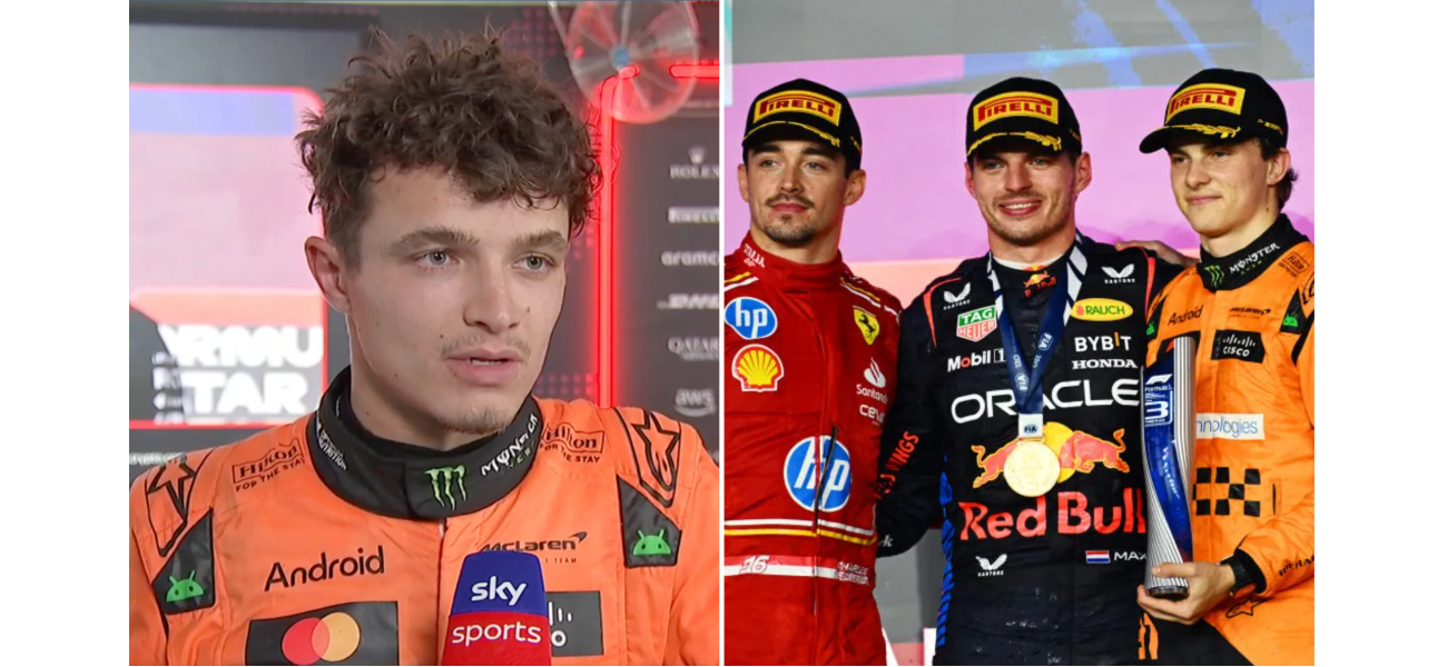 Lando Norris regrets mistake that cost him victory in Qatar Grand Prix.