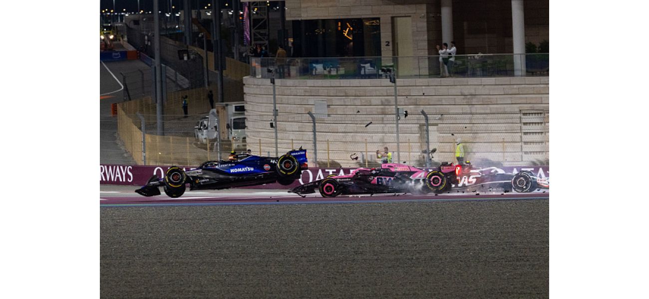 F1 team fires driver after crashing in Qatar GP.