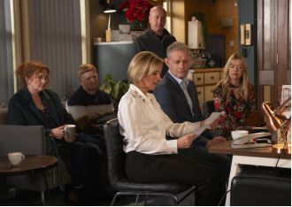 Exes find solace in each other's sorrow in upcoming funeral scenes on Coronation Street.