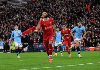 Liverpool's Mohamed Salah hints at possible transfer move after team's victory against Manchester City.