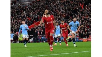 Liverpool's Mohamed Salah hints at possible transfer move after team's victory against Manchester City.