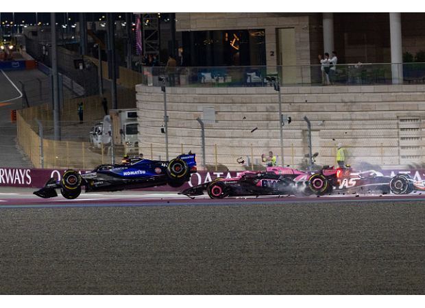 F1 team fires driver after crashing in Qatar GP.
