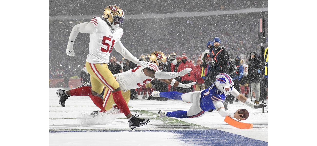 Josh Allen of the Bills caught a touchdown pass from himself against the 49ers.