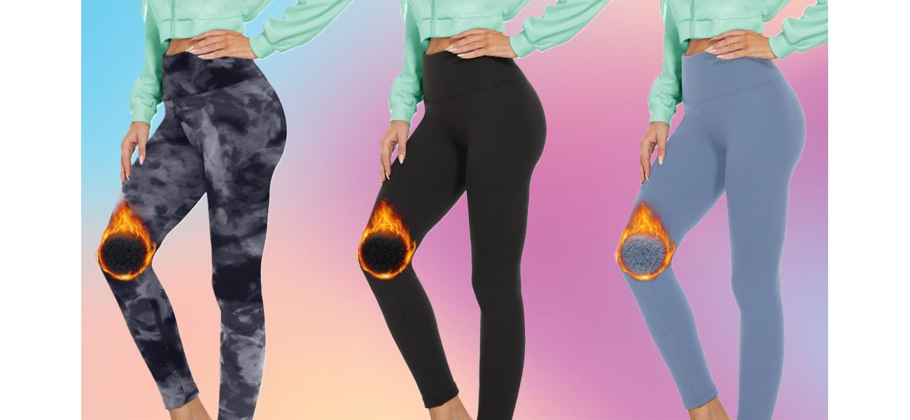 Amazon's £11 thermal leggings with tummy control are perfect for dog walking.