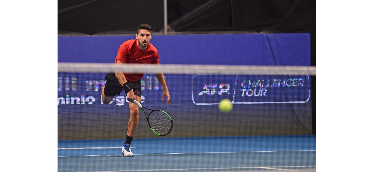 A professional tennis player has a brain bleed while playing and is quickly taken to the hospital.