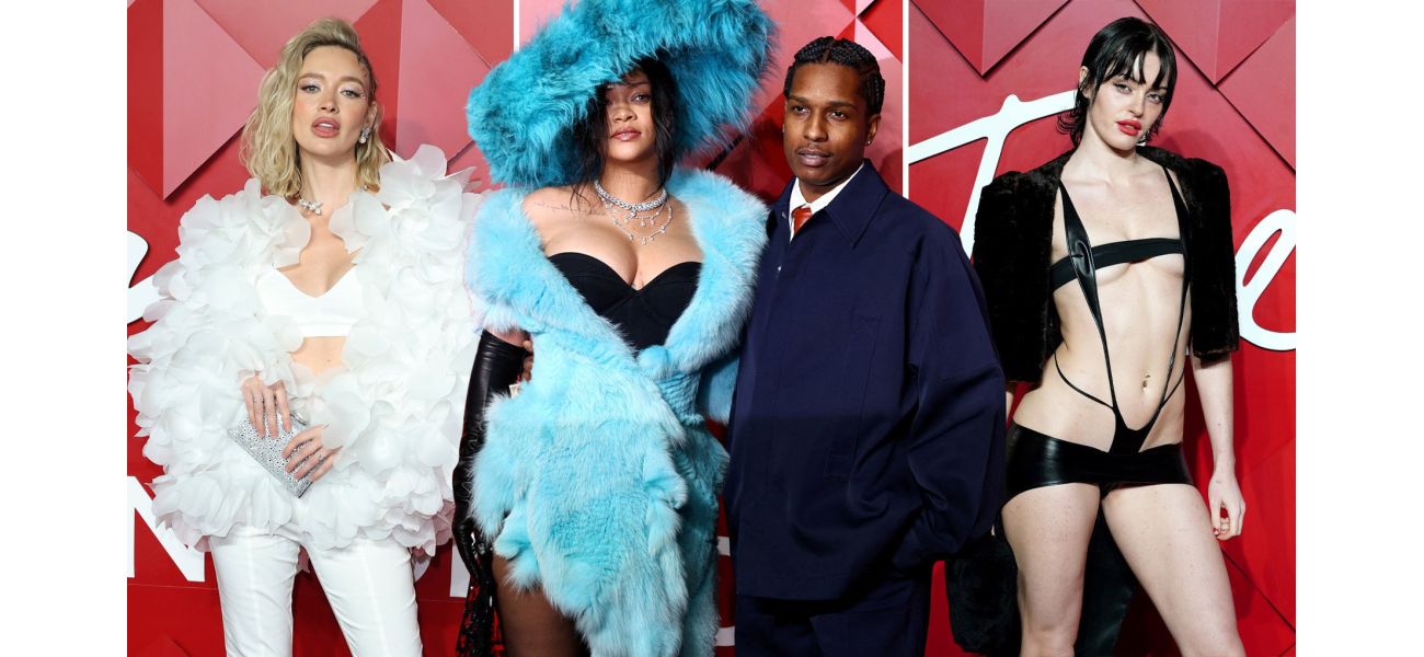 Rihanna and A$AP Rocky stand out in bold outfits at the 2024 Fashion Awards.
