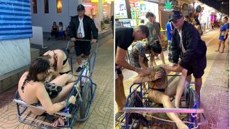 Police creatively bring intoxicated backpackers to hotel