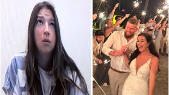 A drunk driver who caused the death of a bride on her wedding day has been sentenced to a long prison term.