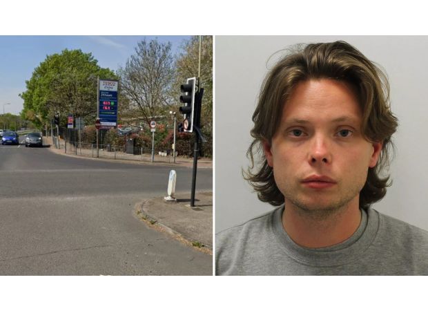 After being sentenced, the man who caused a fatal car crash that killed a schoolgirl blew a kiss to his mother.