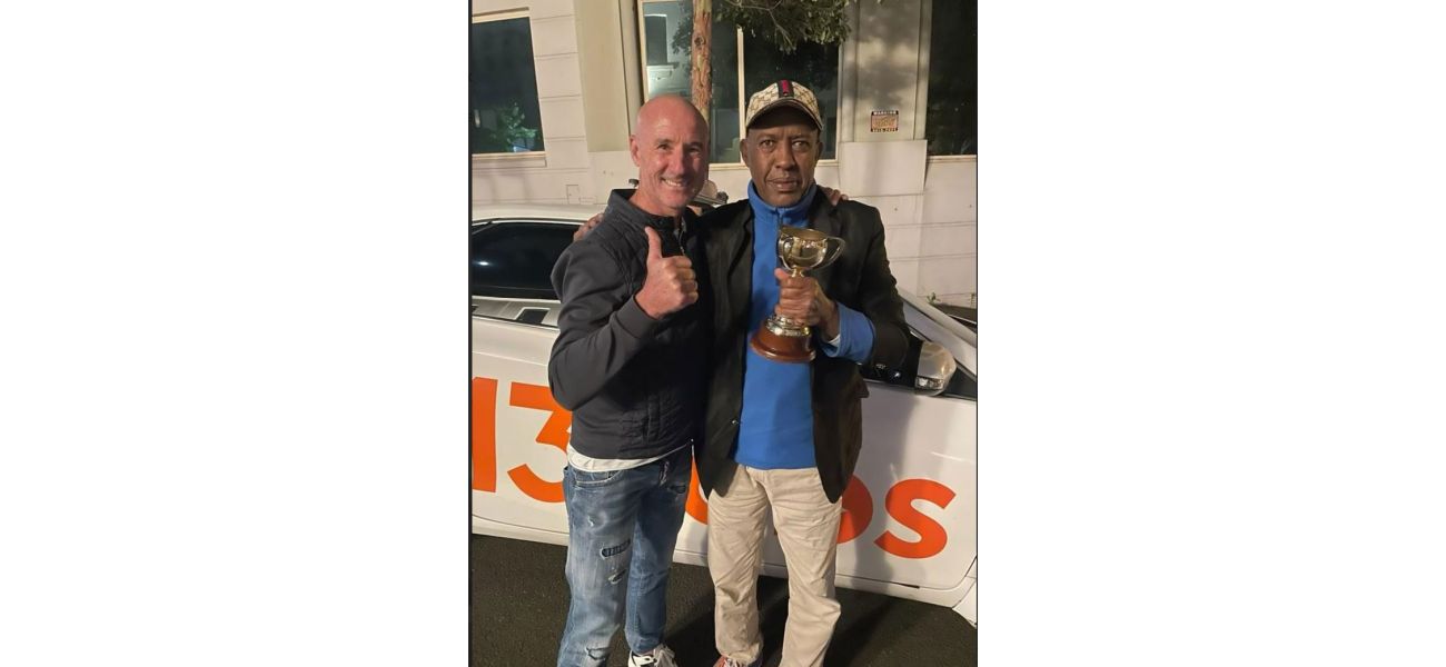 A taxi driver in Sydney discovers three Melbourne Cup trophies left behind in his cab.