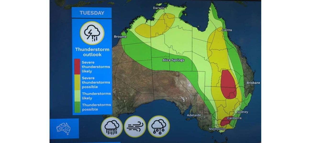Alert for severe weather in multiple states.