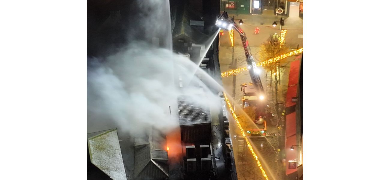 Fire near UK's oldest cathedral, urging residents to close windows.