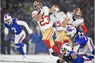 49ers RB McCaffrey placed on injured reserve with knee injury.