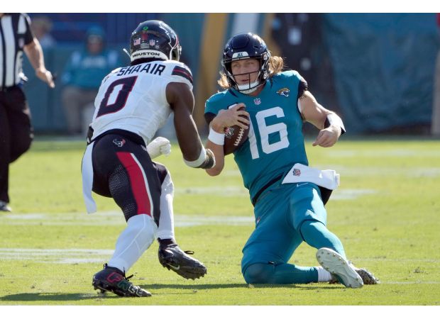 Texans player apologizes for tackle on Jaguars player causing concussion.