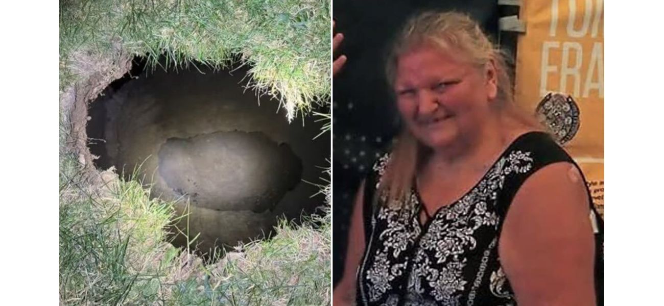 Grandma falls into sinkhole while searching for cat.