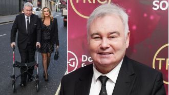 Eamonn Holmes, 65, made his first public appearance with girlfriend Katie Alexander, 42, and they looked very happy together.