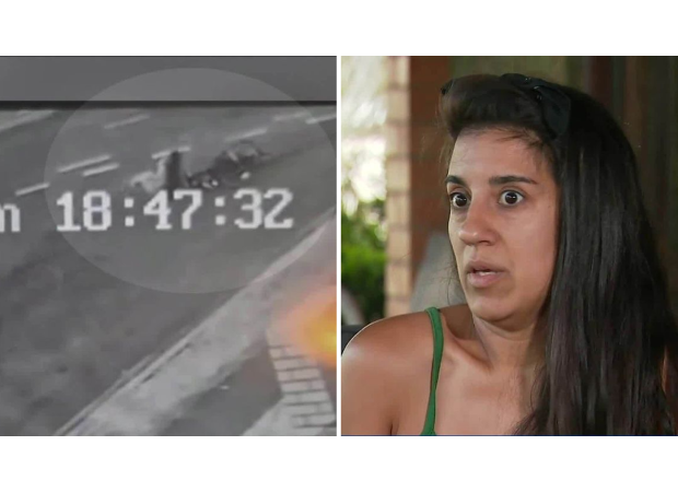 Disturbing video captures the scene of a hit and run in Brisbane.