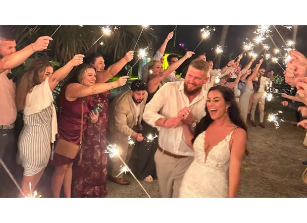 Husband shares wife's final words before she was killed by drunk driver on their wedding night.