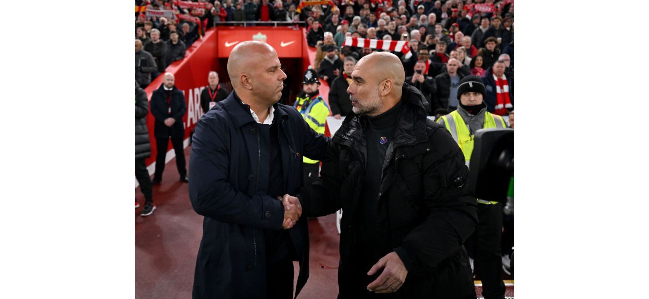 Guardiola responds to joke about Manchester City from Arne Slot with a direct and straightforward answer.