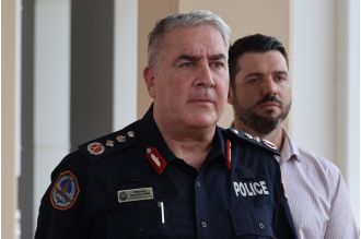 Police were violently attacked by a group while making an arrest for domestic violence.