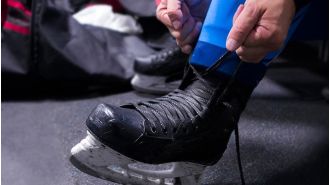 Dominate the ice with these high-quality hockey skates.