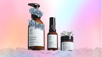 Give the gift of self-confidence this holiday season with 47 Skin's award-winning skincare, now with discounts.