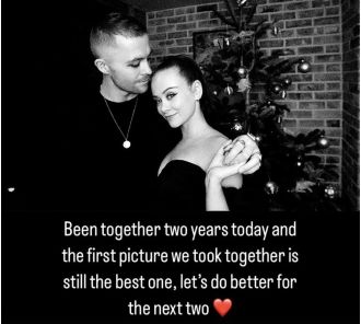 Famous actors from beloved show mark 2 years as couple.