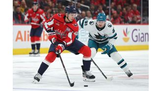 Sharks shock Capitals with Eklund's overtime goal