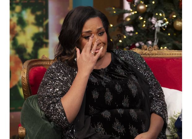 Alison Hammond tearfully apologizes to her son for not always being present for him.