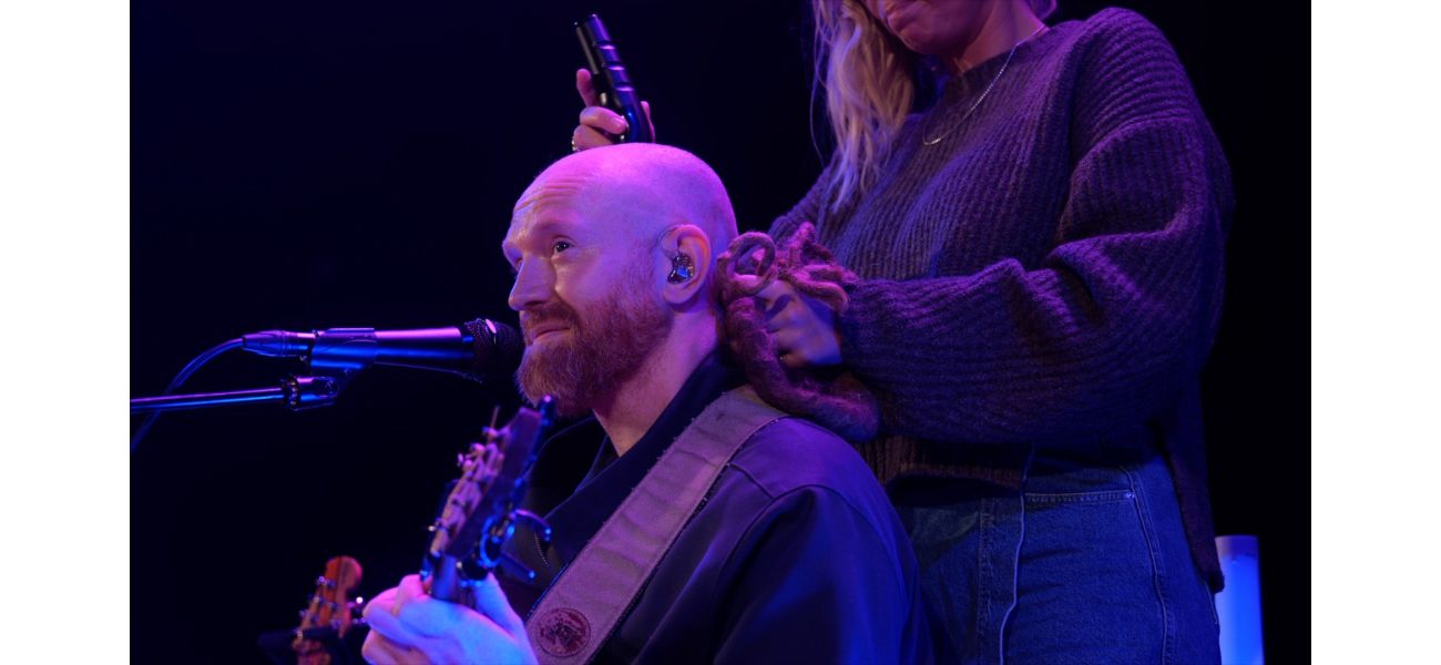 A famous singer from the 2000s shaved their head during a performance, creating a powerful and impactful moment.