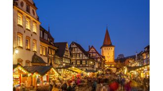 A European town turns into a giant Advent calendar annually, creating a magical fairytale atmosphere.