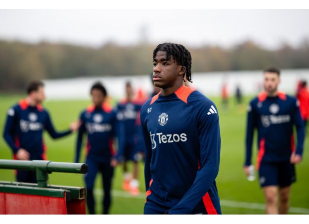 Godwill Kukonki, a 16-year-old player, is part of the Man Utd team facing Arsenal.