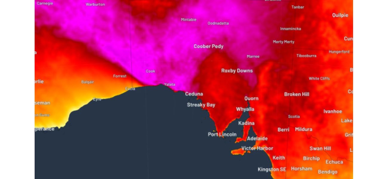 Parts of south-eastern Australia will experience temperatures of 40 degrees or higher.