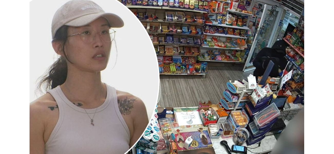 A milk bar employee bravely confronts a would-be robber armed with a paint sprayer.