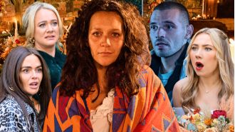 Hollyoaks reveals what happens to Abe and Cleo at their wedding as she manages to escape from him.